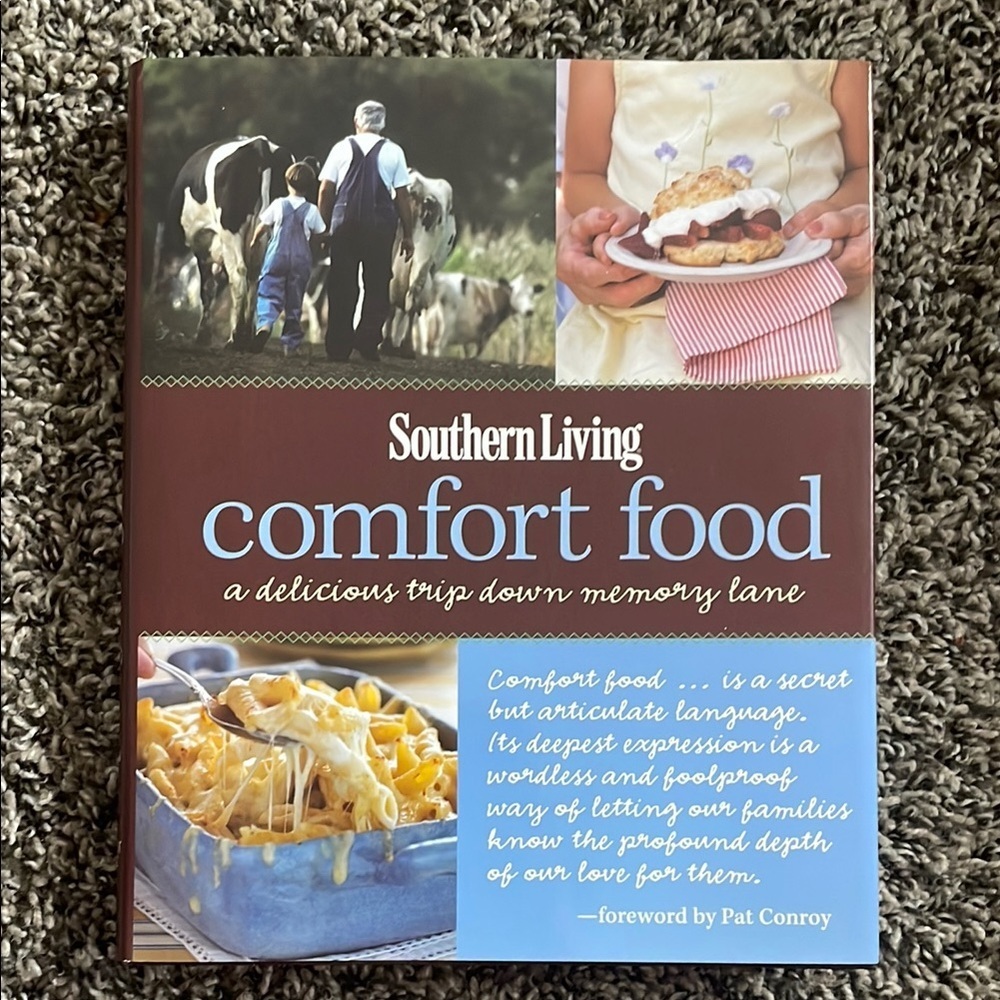 Southern Living Comfort Food Cookbook - Brown and Blue Cover